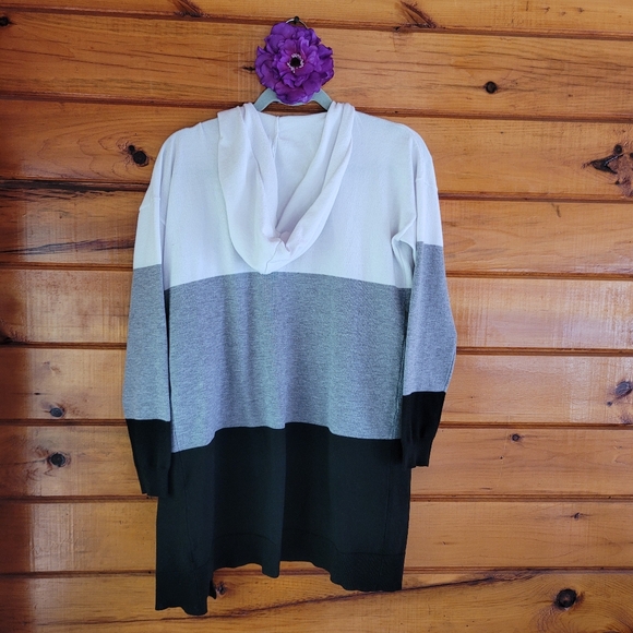 Color Block Open Cardigan - Picture 2 of 3
